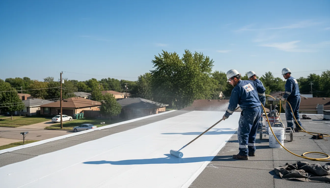 Commercial roof coating in Darfur, MN near me